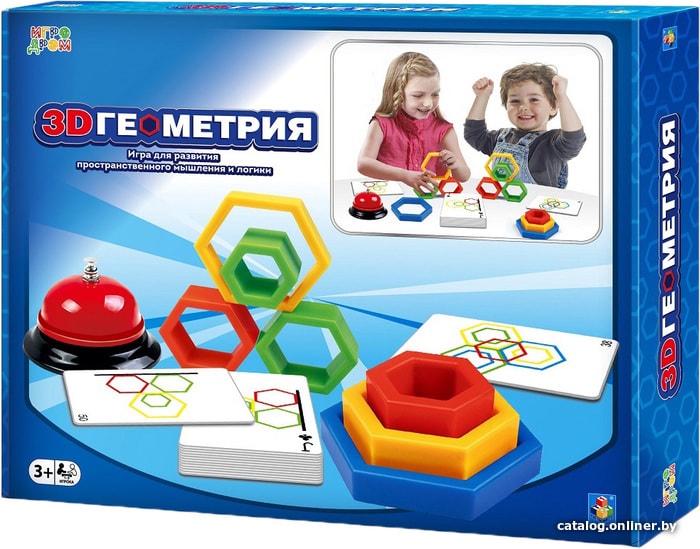 

Настольная игра 1toy Игродром 3D Геометрия