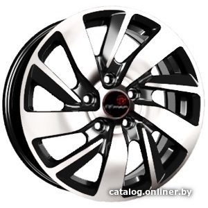 

Литые диски Vector R166 (A 16_Fluence) 16x6.5" 5x114.3 DIA 66.1мм ET 47мм Черный с алмазной проточкой