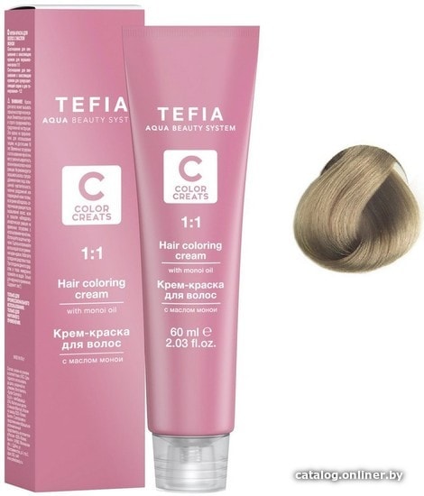 

Крем-краска для волос Tefia Color Creats 10/2 (светлый блондин бежевый)