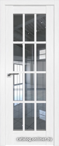 

Межкомнатная дверь ProfilDoors 102X 90x200 (пекан белый/стекло прозрачное)