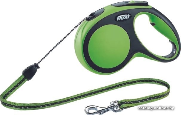 

Поводок-рулетка Flexi New Comfort M Cord 5 м (зеленый/черный)