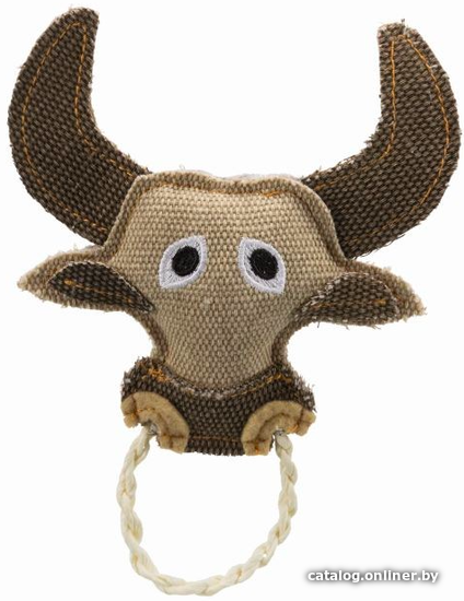 

Игрушка для кошек Trixie Бык с веревочным кольцом 45627