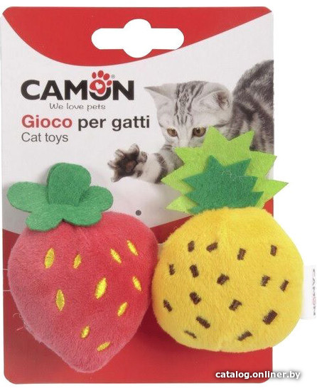

Игрушка для кошек Camon Ананас и клубника AG0102
