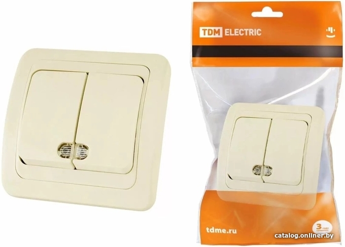 

Выключатель TDM Electric Валдай SQ1804-0106 (слоновая кость)