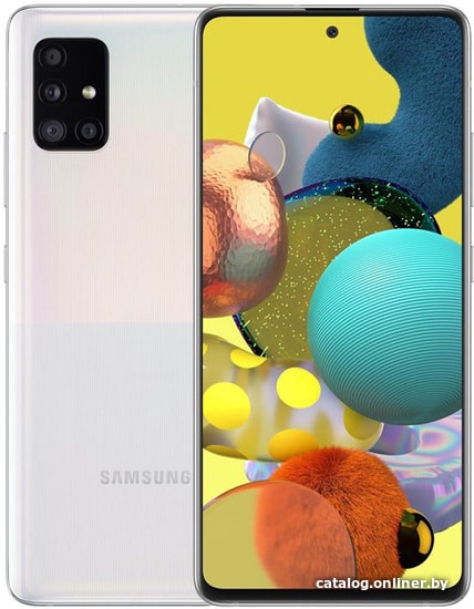 

Смартфон Samsung Galaxy A51 G5 SM-A516B/DS 6GB/128GB (белый)