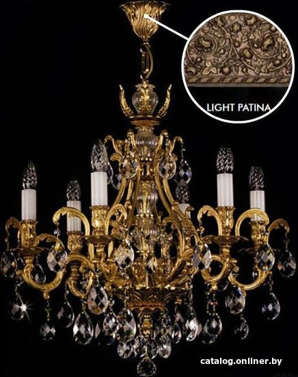 

Подвесная люстра ArtGlass Lyra Light Patina Ce