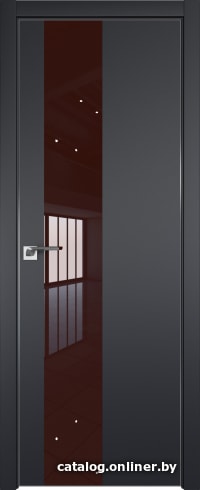 

Межкомнатная дверь ProfilDoors 5E 80x200 (черный матовый/стекло коричневый лак)