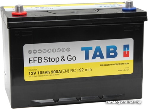 

Автомобильный аккумулятор TAB Stop&Go EFB SG10JX (105 А·ч)