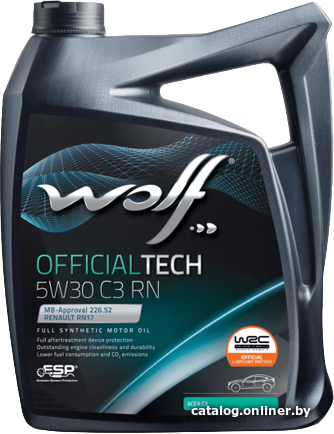 

Моторное масло Wolf Official Tech 5W-30 C3 1л