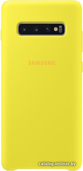 

Чехол для телефона Samsung Silicone Cover для Samsung Galaxy S10 Plus (желтый)