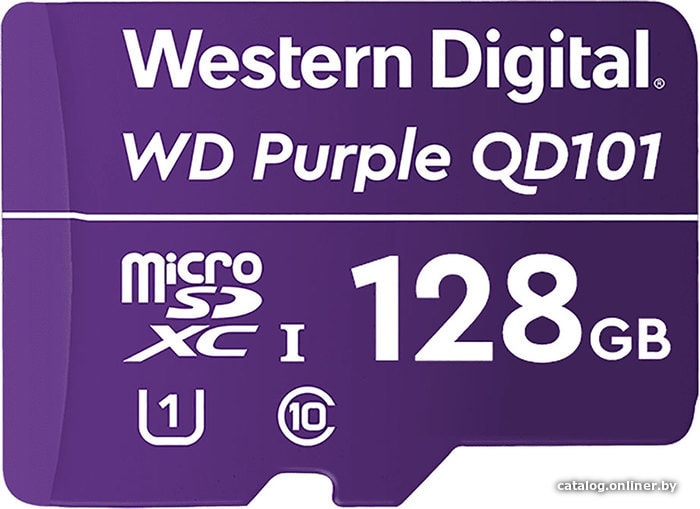

Карта памяти WD Purple SC QD101 microSDXC WDD128G1P0C 128GB