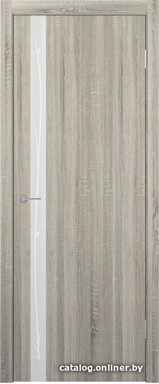 

Межкомнатная дверь Юркас Stark ST12 ДО 70x200 (сонома грей/зеркало матовое с рис.)
