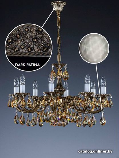 

Подвесная люстра ArtGlass Alice Viii. Dark Patina Ce