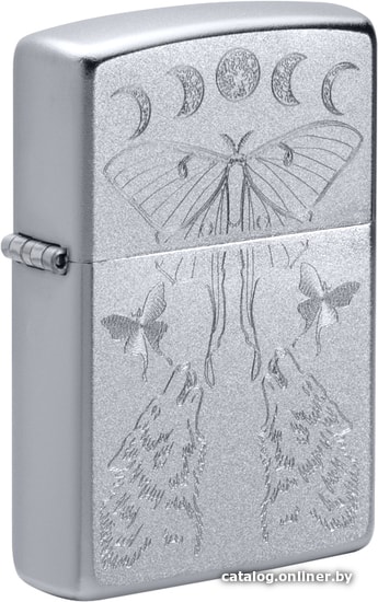 

Зажигалка Zippo Satin Chrome Butterfly and Wolf 49591