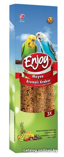 

Лакомство для птиц Enjoy Крекер для волнистых попугаев с фруктами 100 г