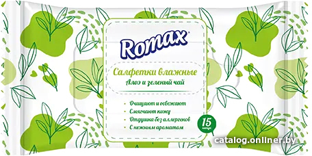 

Romax с ароматом Алоэ и зеленый чай (15 шт)