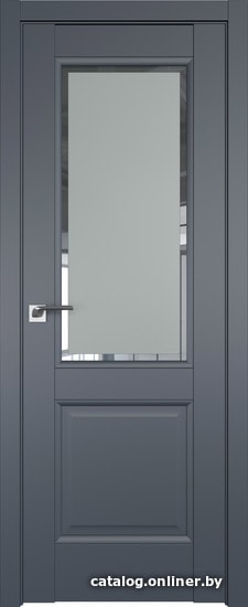 

Межкомнатная дверь ProfilDoors 2.42U 80x200 (антрацит, стекло square матовое)