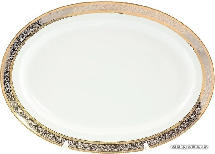 

Блюдо Thun 1794 Opal Широкий кант, платина золото ОПЛ0058