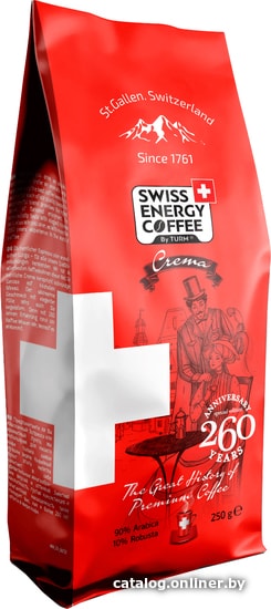 

Кофе Swiss Energy Coffee Crema молотый 250 г