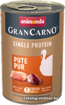 

Консервированный корм для собак Animonda GranCarno Single Protein с индейкой 400 г