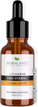 

Bio Balance Сыворотка для лица Супер сыворотка с витамином С-аскорбиновая кислота 10% 30 мл