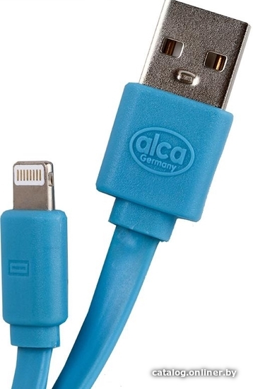 

Кабель Alca USB Type-A - Lightning 510740 (1 м, голубой)