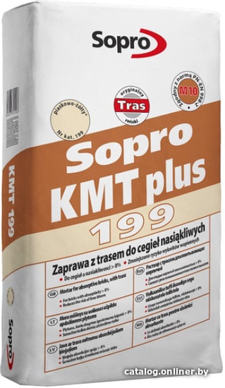 

Кладочный состав для кирпича и камня Sopro KMT plus 182 (25 кг)