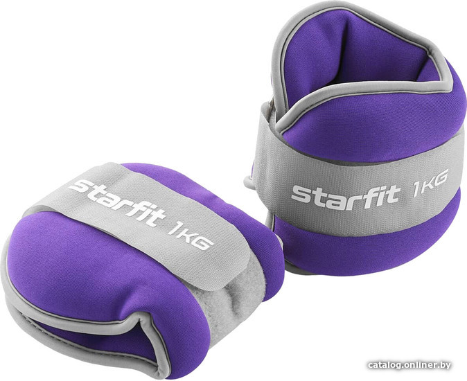 

Комплект утяжелителей Starfit WT-502 (1 кг, лиловый)