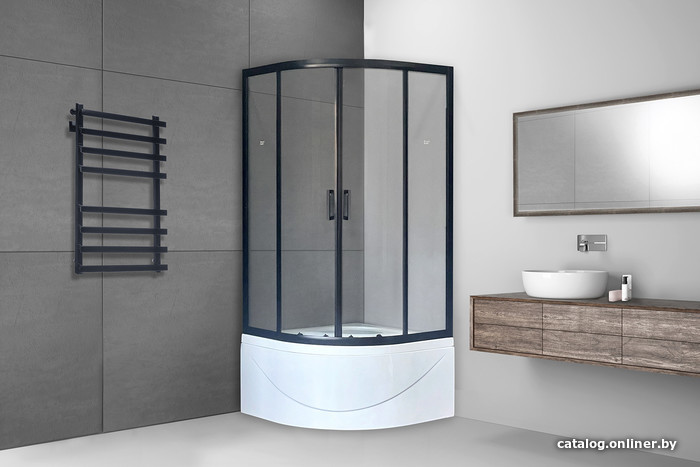 

Душевой уголок Royal Bath RB90BK-T-BL 90x90