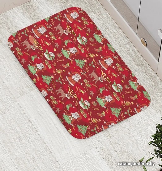 

Коврик для ванной JoyArty Дедушка Мороз с друзьями bath_378415