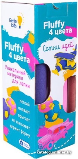 

Пластилин легкий Genio Kids Fluffy 4 цвета TA1501