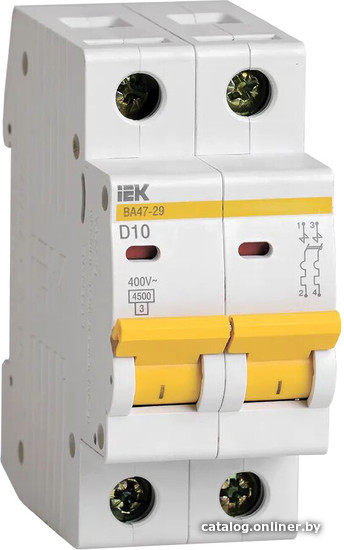 

Выключатель автоматический IEK ВА 47-29 2п 10А D MVA20-2-010-D
