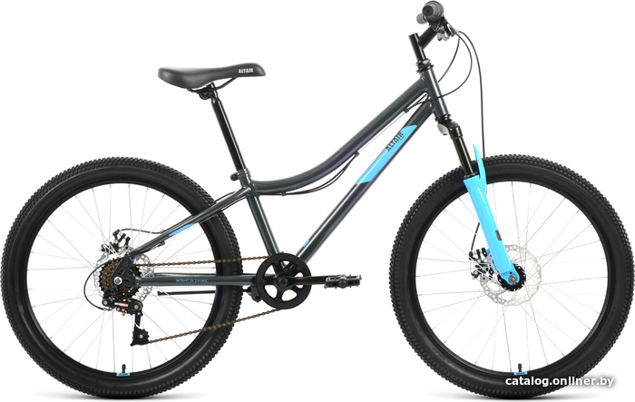 

Велосипед Altair MTB HT 24 2.0 D 2022 (темно-серый/голубой)