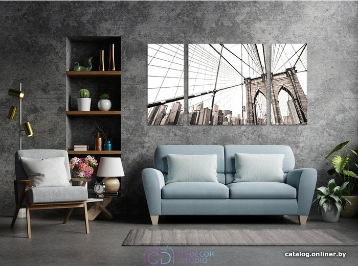 

Модульная картина Citydecor Города/Архитектура 6.1 60x118 см
