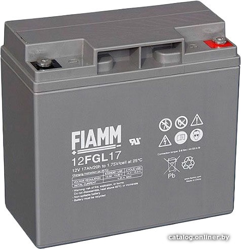 

Аккумулятор для ИБП FIAMM 12FGL17 (12В/17 А·ч)
