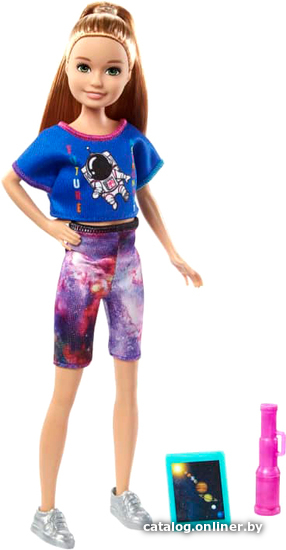 

Кукла Barbie Космос Скиппер с биноклем GTW29