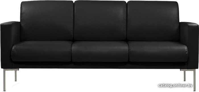 

Диван Divan Осло-3 Black 46384 (экокожа, черный)