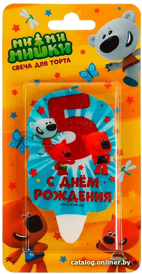 

Свеча для торта Чудо праздник Ми-ми-мишки Цифра 5 CC-81103-05-MIMI