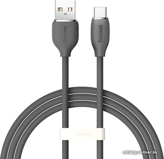 

Кабель Baseus Jelly Liquid Silica Gel Fast Charging Data Cable USB Type-A - USB Type-C 100W CAGD010101 (2 м, черный)