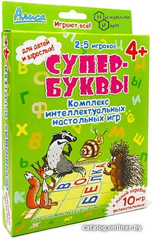 

Настольная игра Нескучные игры Алиса Супер-Буквы