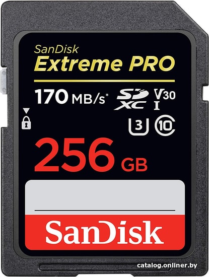 

Карта памяти SanDisk Extreme PRO SDXC SDSDXXY-256G-GN4IN 256GB