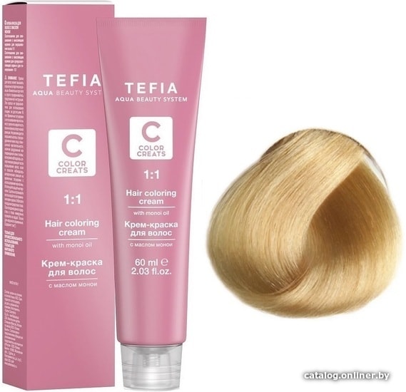 

Крем-краска для волос Tefia Color Creats 10/3 (экстра светлый блондин золотистый)