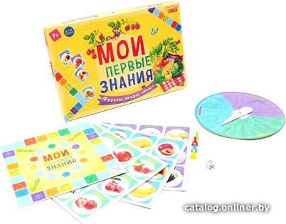 

Настольная игра Рыжий кот Мои первые знания. Фрукты, ягоды, овощи