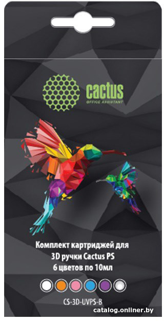 

Фотополимер CACTUS CS-3D-UVPS-B (6 цветов по 10 мл)