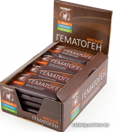 

Лакомство для собак TiTBiT Гематоген мясной classic (16 шт)