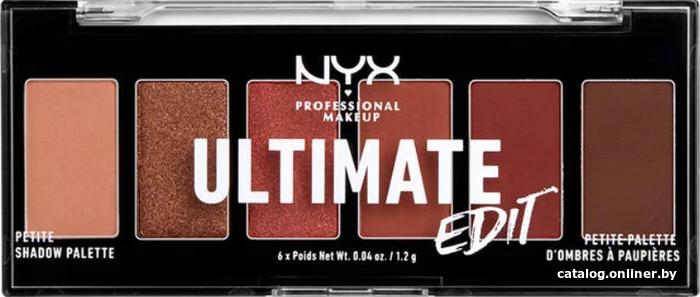 

Палитра теней NYX Ultimate Edit Petite Shadow Palette (01 Warm Neutrals) 8.2 г