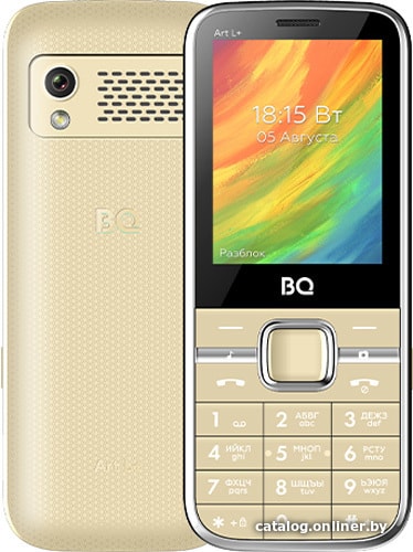 

Кнопочный телефон BQ-Mobile BQ-2448 Art L+ (бежевый)