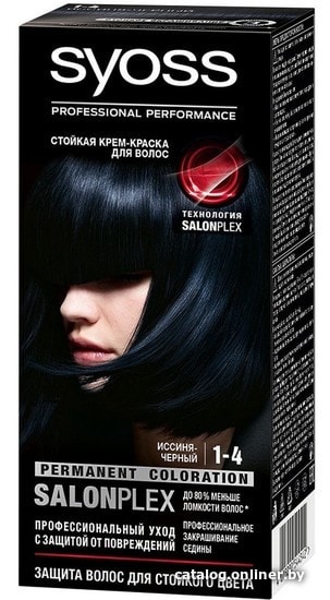

Крем-краска для волос Syoss Salonplex Permanent Coloration 1-4 иссиня-черный