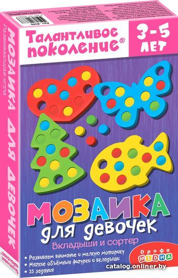 

Развивающая игра Дрофа-Медиа Мозаика для девочек 4145