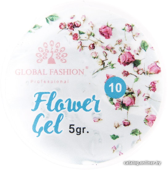 

Гель Global Fashion Flower Gel с сухоцветами (тон 10) 5 г